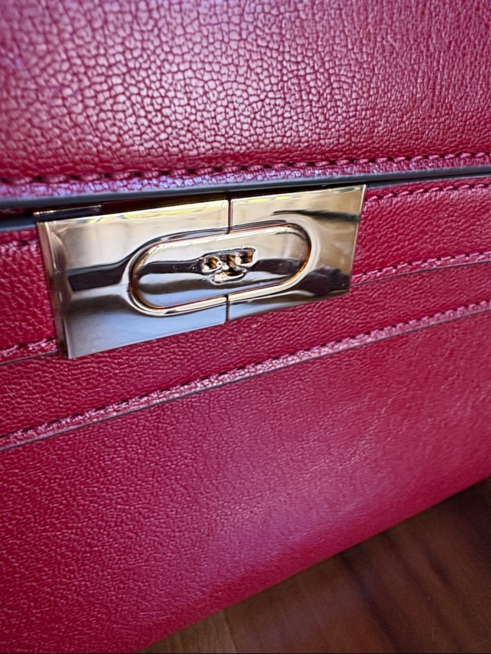 Tory Burch Red Leather Crossbody with Gold Hardware - Picture 2 of 16